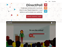 Tablet Screenshot of directpoll.com